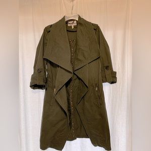 BCBG generation brand olive color coat in size M.